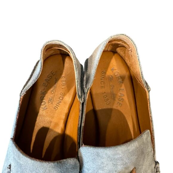 Kork-Ease Tinga Blue Suede Slip-On Tassels Loafers Womens size 8 M - Picture 8 of 10